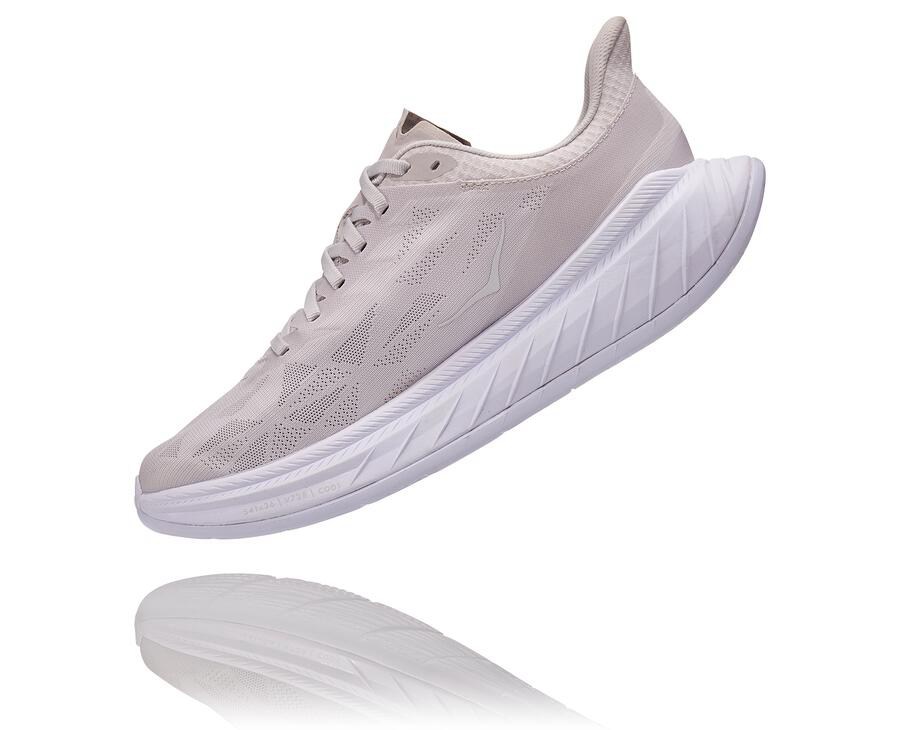 Hoka One One Mens Running Shoes - Carbon X 2 - White - TFMS27513